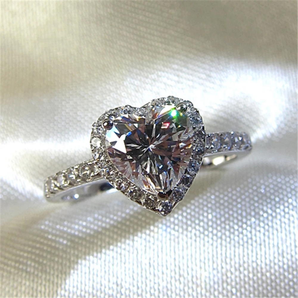 Silver Heart Ring - Picture 7 of 7